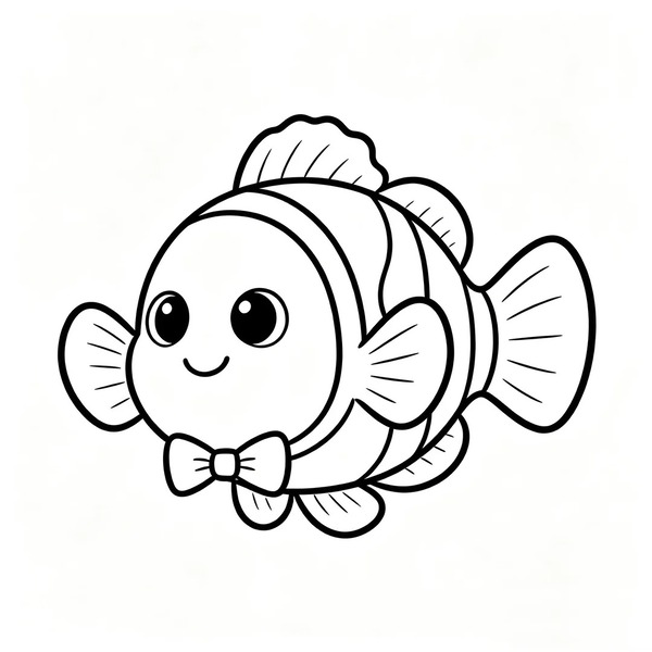 tranh tô màu con cá 17