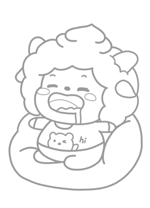 tranh tô màu cute 18