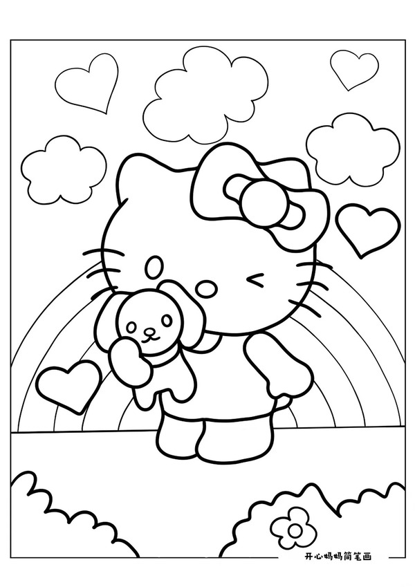 276+ Tranh tô màu Hello Kitty đơn giản mà đáng yêu hết nấc