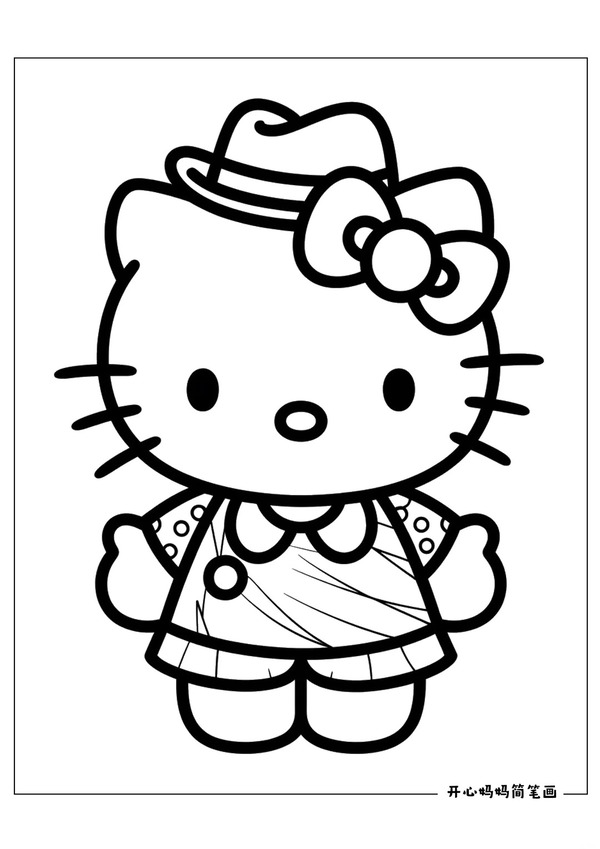 tranh tô màu hello kitty 16