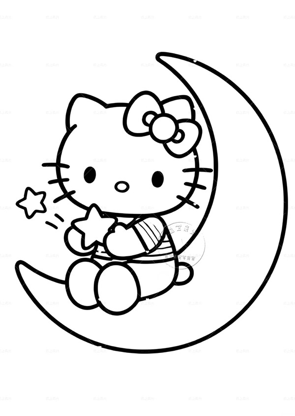 tranh tô màu hello kitty 24