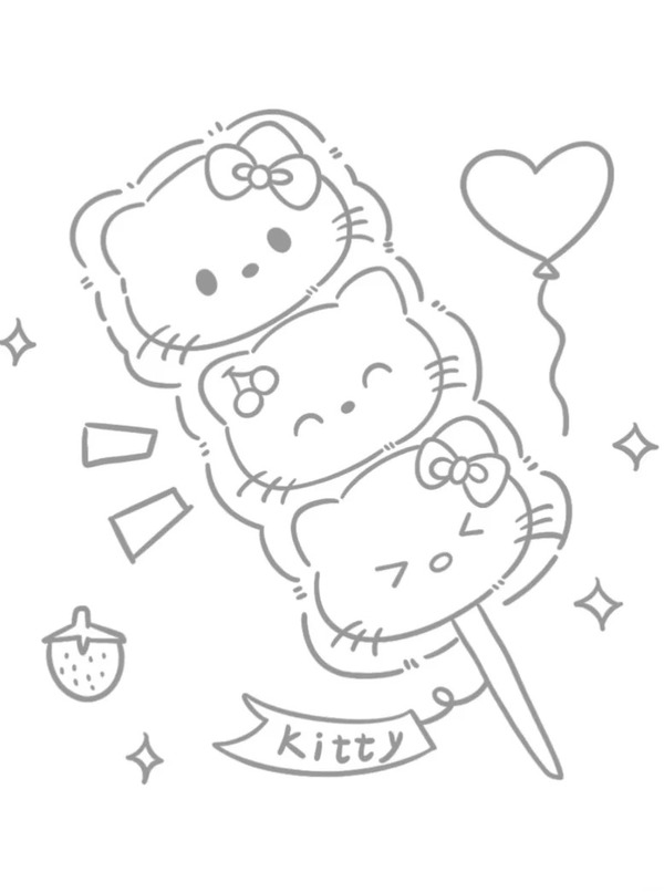tranh tô màu hello kitty 26