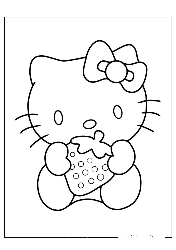 tranh tô màu hello kitty 29