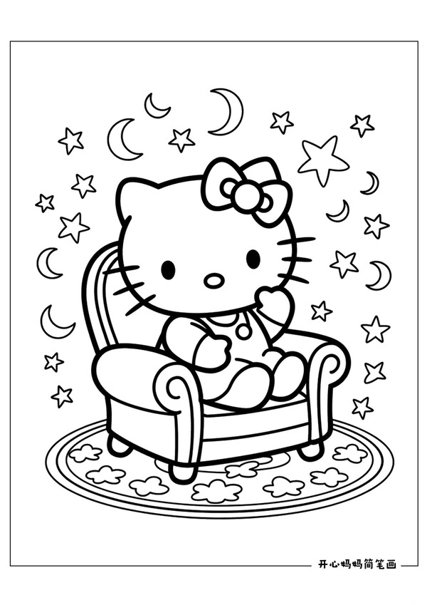 tranh tô màu hello kitty 30