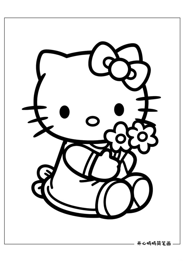 tranh tô màu hello kitty 7