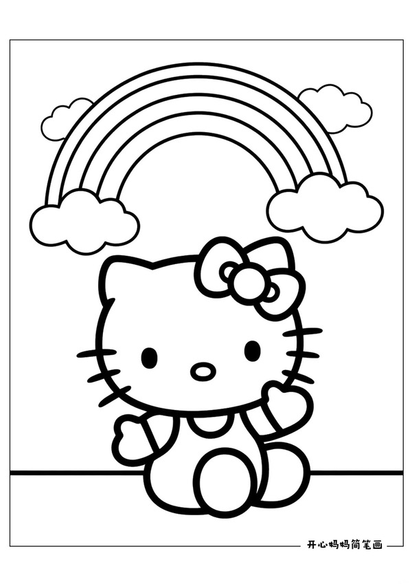 tranh tô màu hello kitty 8