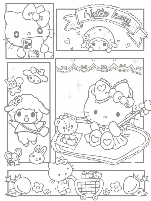 110+ Tranh tô màu Sanrio để tìm lại chút niềm vui tuổi thơ