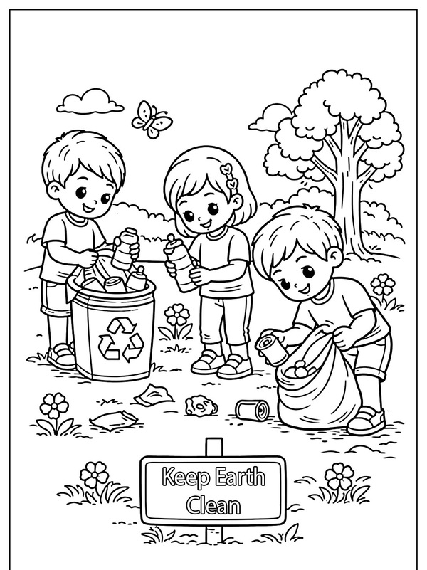 tranh tô màu bảo vệ môi trường 10