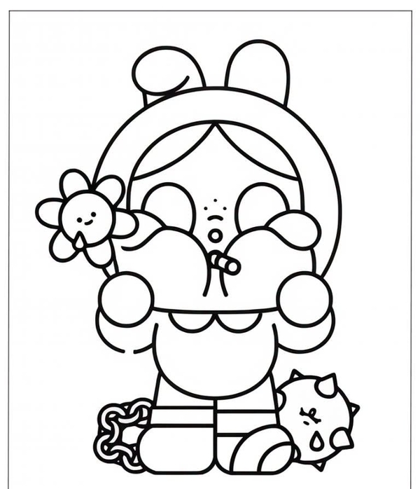 tranh tô màu blind box 11