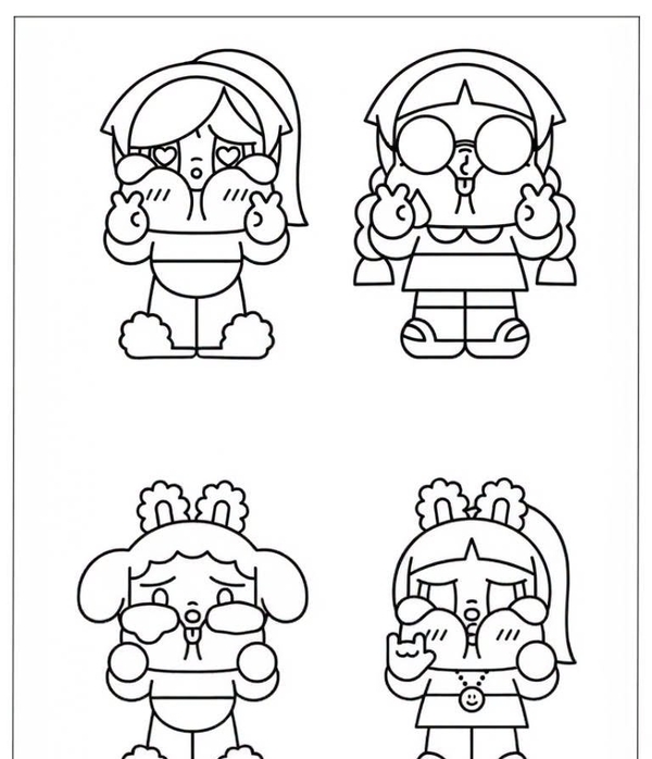 tranh tô màu blind box 12