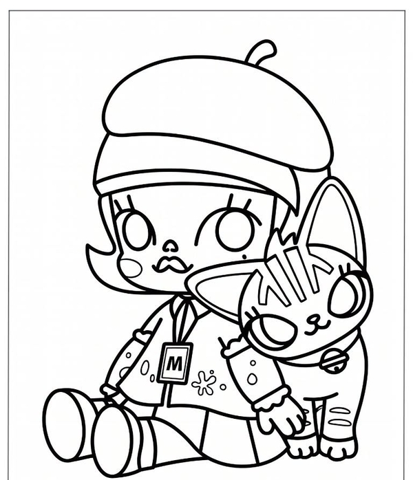 tranh tô màu blind box 17