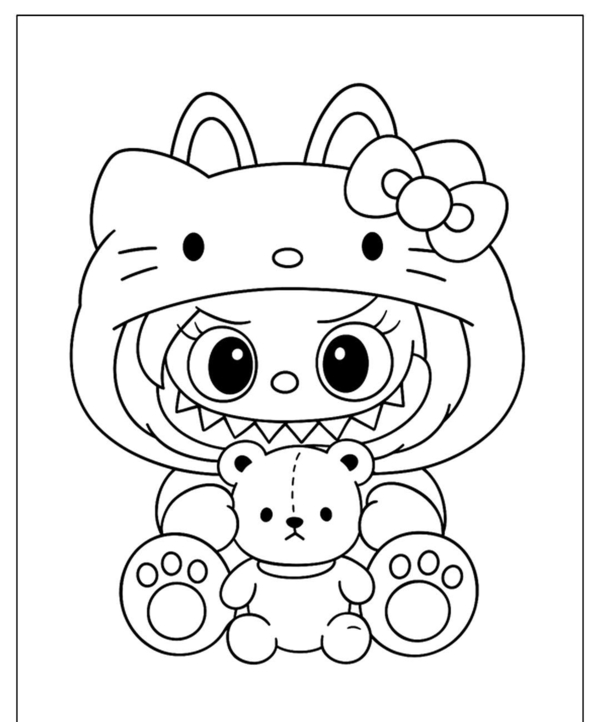 tranh tô màu blind box 2
