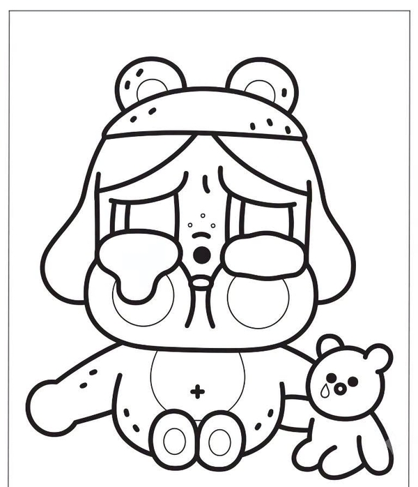tranh tô màu blind box 8