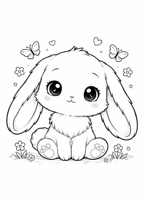 tranh tô màu chibi cute 15