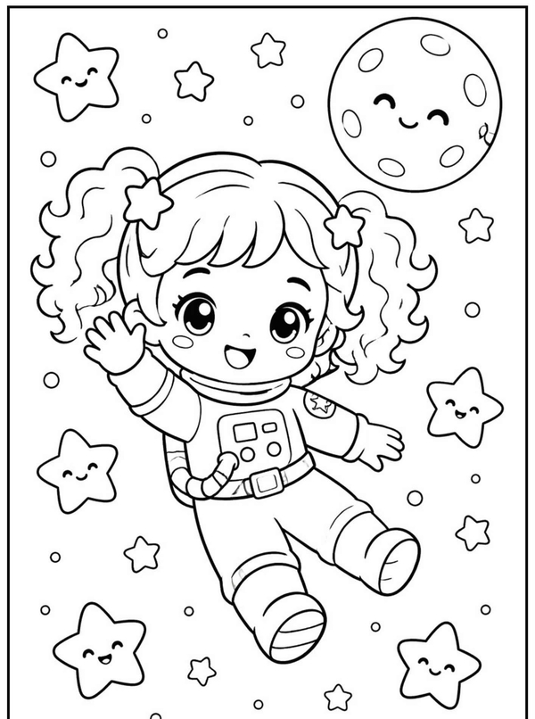 tranh tô màu chibi cute 19