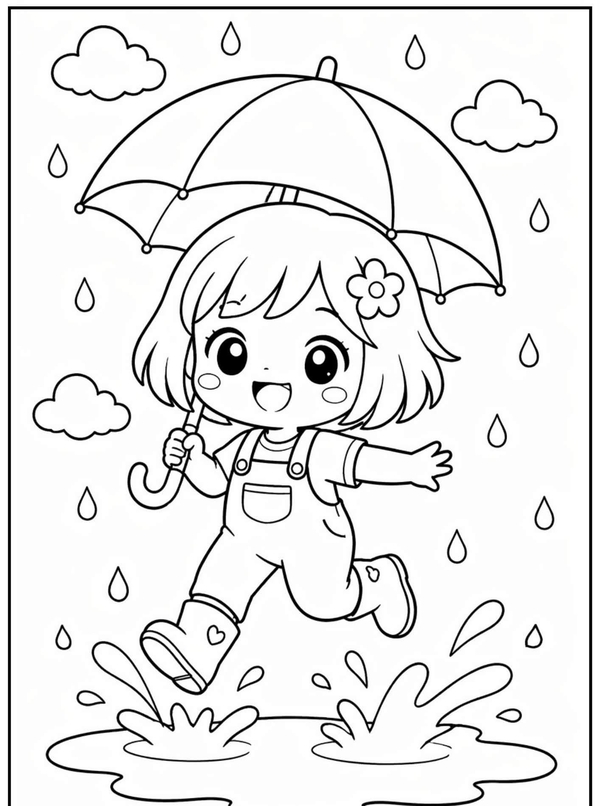 tranh tô màu chibi cute 20