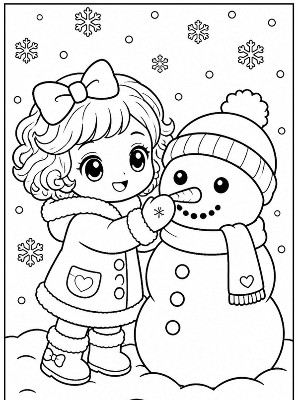 tranh tô màu chibi cute 22