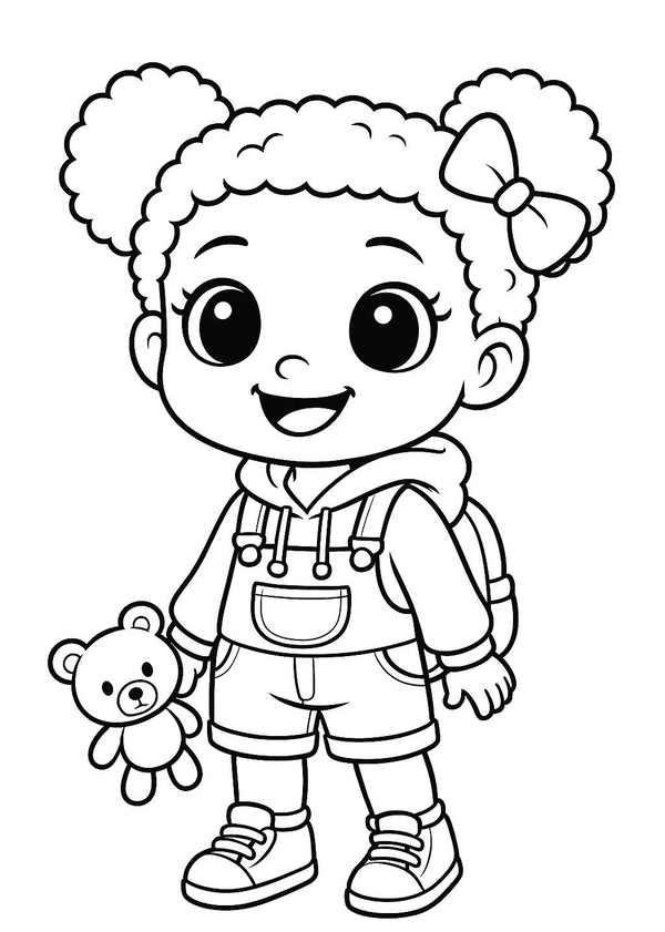 tranh tô màu chibi cute 6