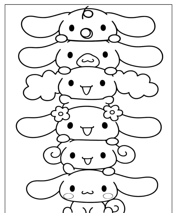 tranh tô màu cinnamoroll 10