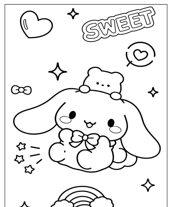tranh tô màu cinnamoroll 14