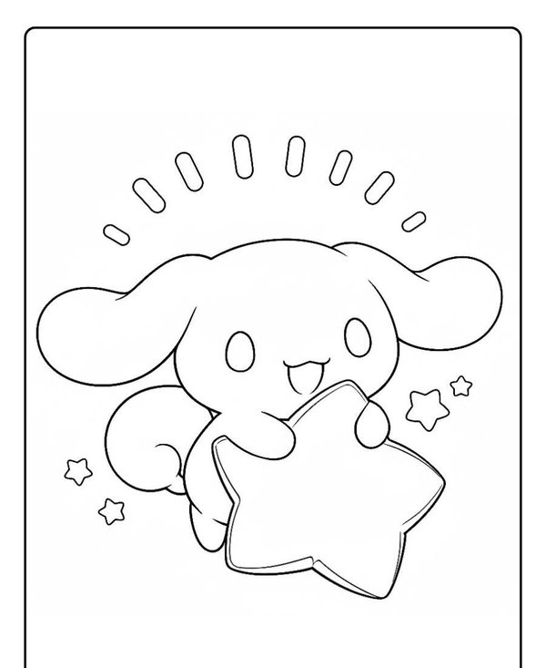 tranh tô màu cinnamoroll 18