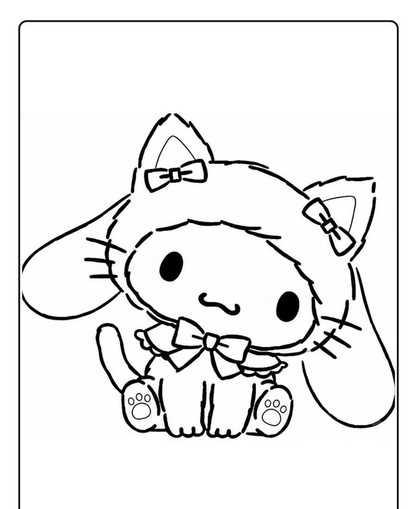 tranh tô màu cinnamoroll 19