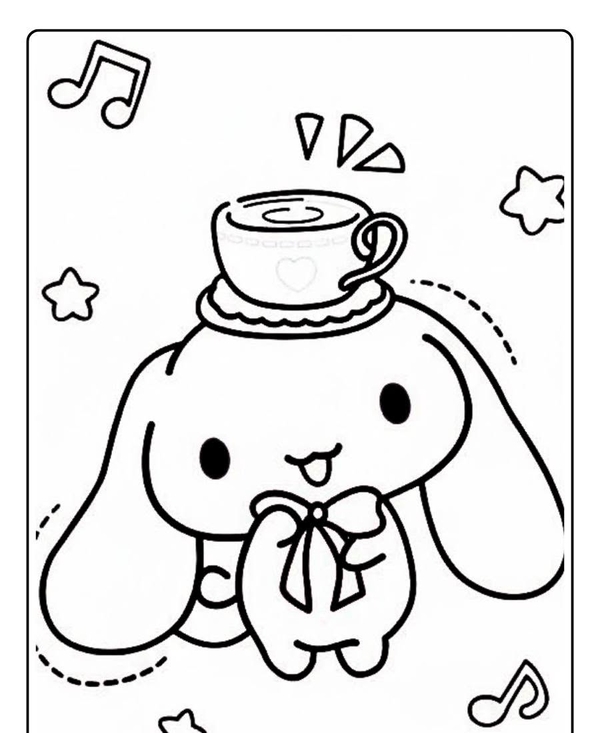 tranh tô màu cinnamoroll 22