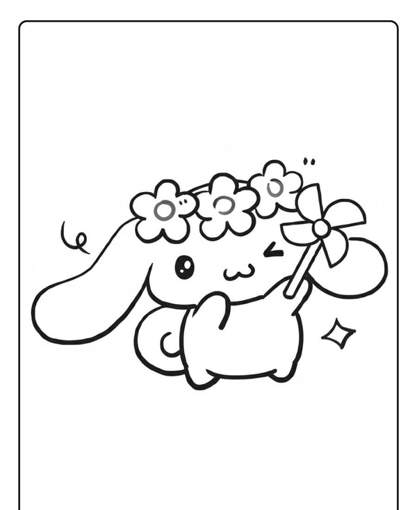 tranh tô màu cinnamoroll 23