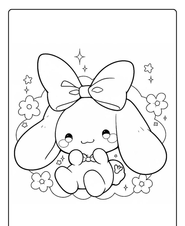 tranh tô màu cinnamoroll 24