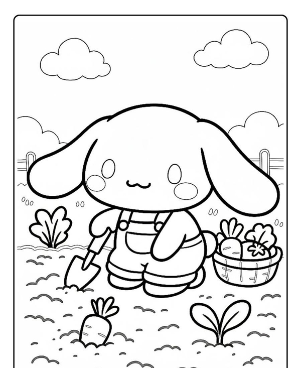 tranh tô màu cinnamoroll 25