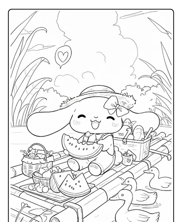 tranh tô màu cinnamoroll 26
