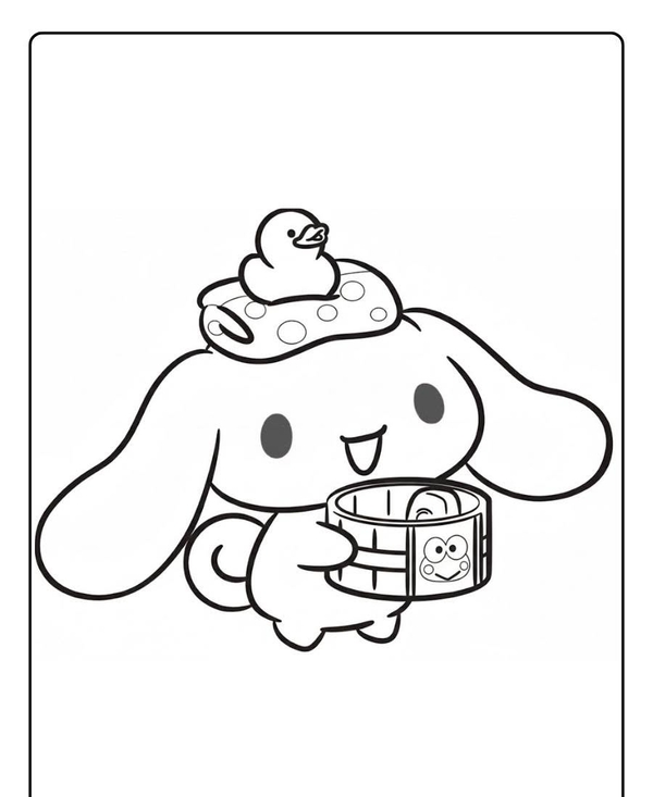 tranh tô màu cinnamoroll 27