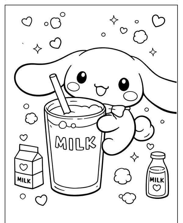 tranh tô màu cinnamoroll 28