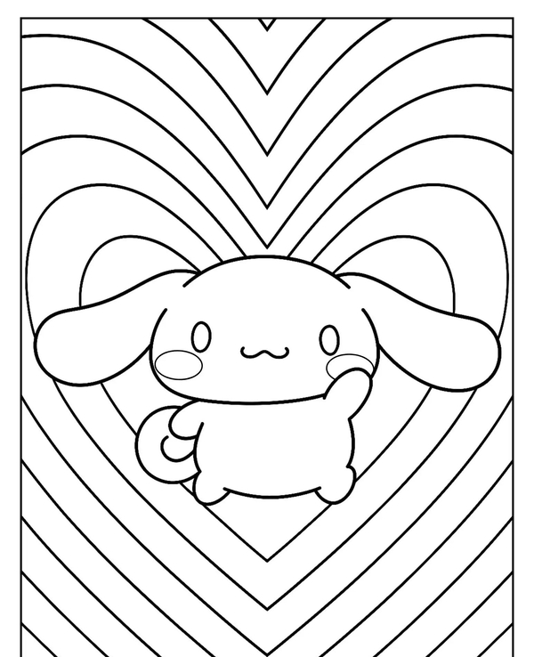 tranh tô màu cinnamoroll 3