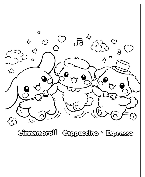 tranh tô màu cinnamoroll 31