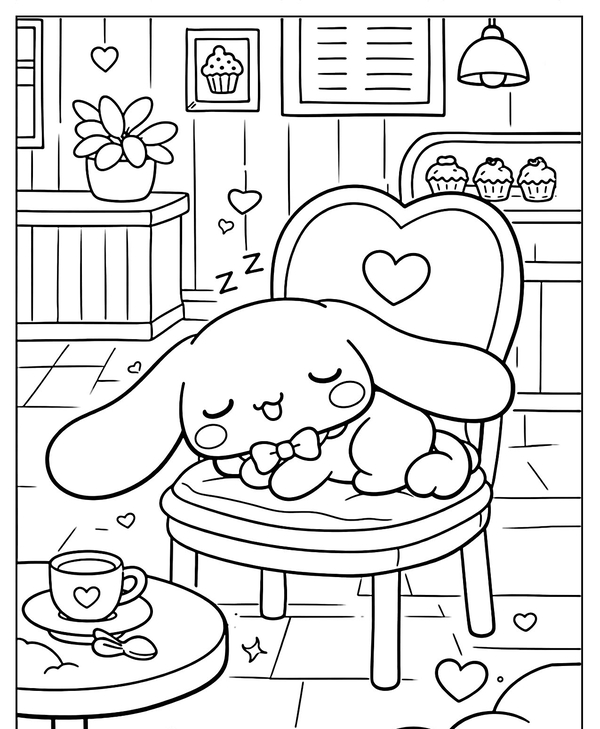 tranh tô màu cinnamoroll 32