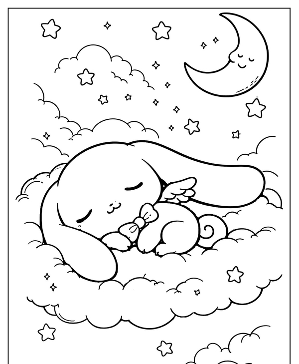 tranh tô màu cinnamoroll 33