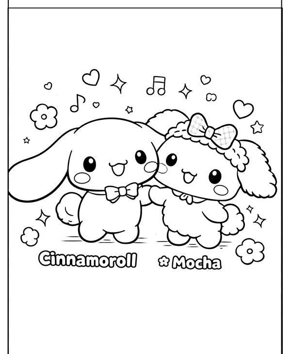 tranh tô màu cinnamoroll 34