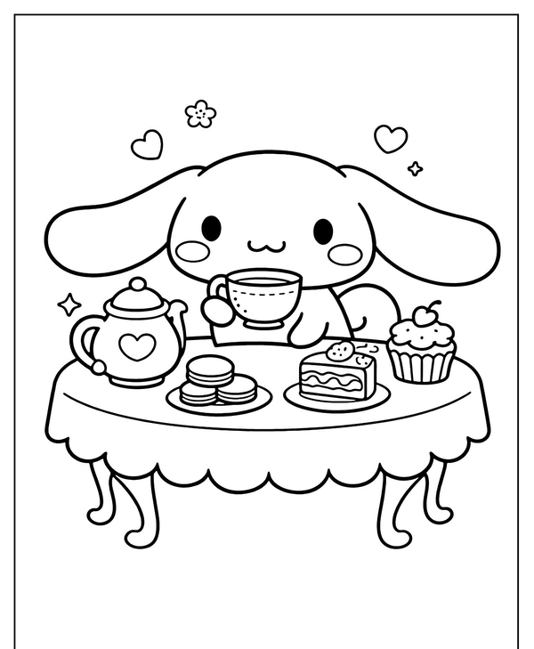 tranh tô màu cinnamoroll 35