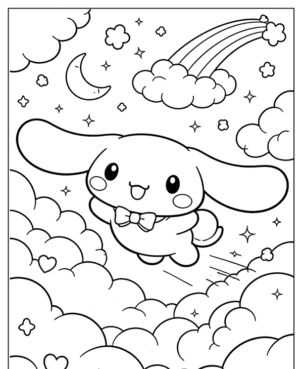 tranh tô màu cinnamoroll 36