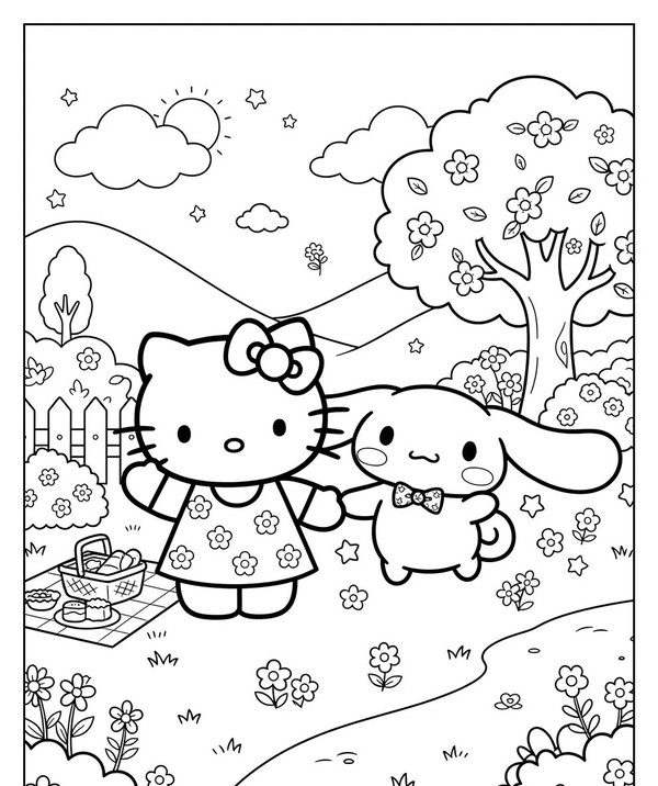 tranh tô màu cinnamoroll 39