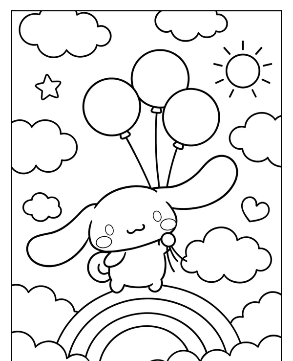 tranh tô màu cinnamoroll 4