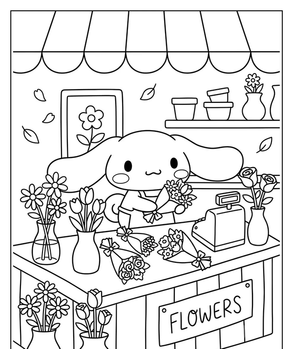 tranh tô màu cinnamoroll 40