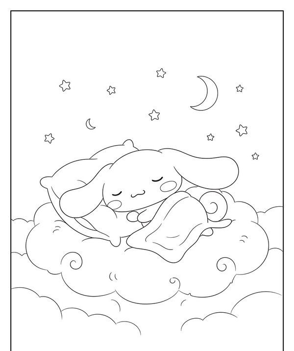 tranh tô màu cinnamoroll 42