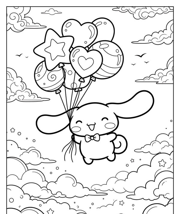 tranh tô màu cinnamoroll 45