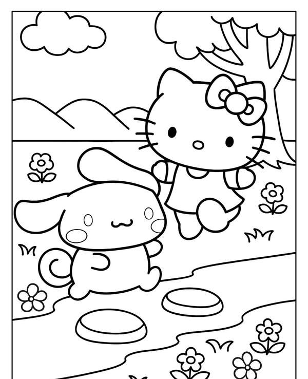 tranh tô màu cinnamoroll 5