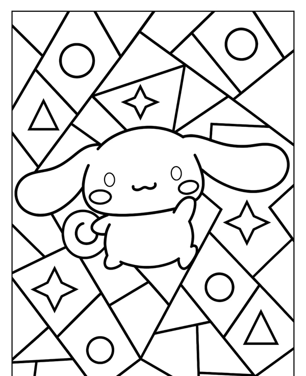 tranh tô màu cinnamoroll 6