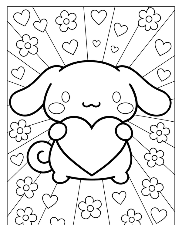 tranh tô màu cinnamoroll 8