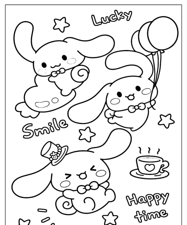 tranh tô màu cinnamoroll 9