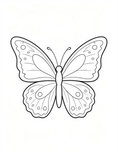 tranh tô màu con bướm 1